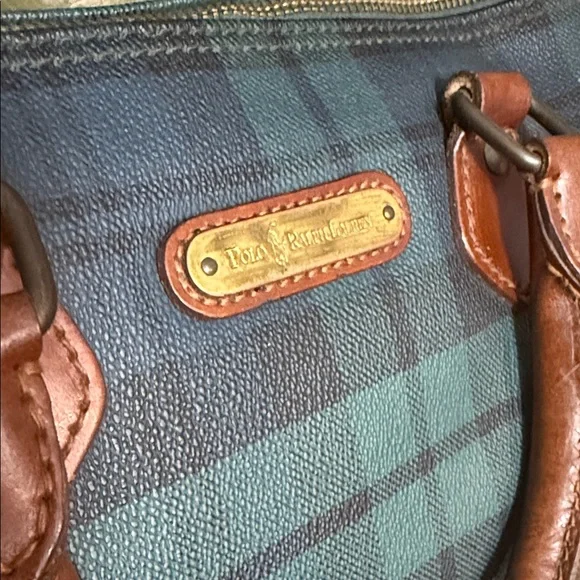 Vintage Polo Ralph Lauren Boston Bag Plaid - Picture 13 of 13